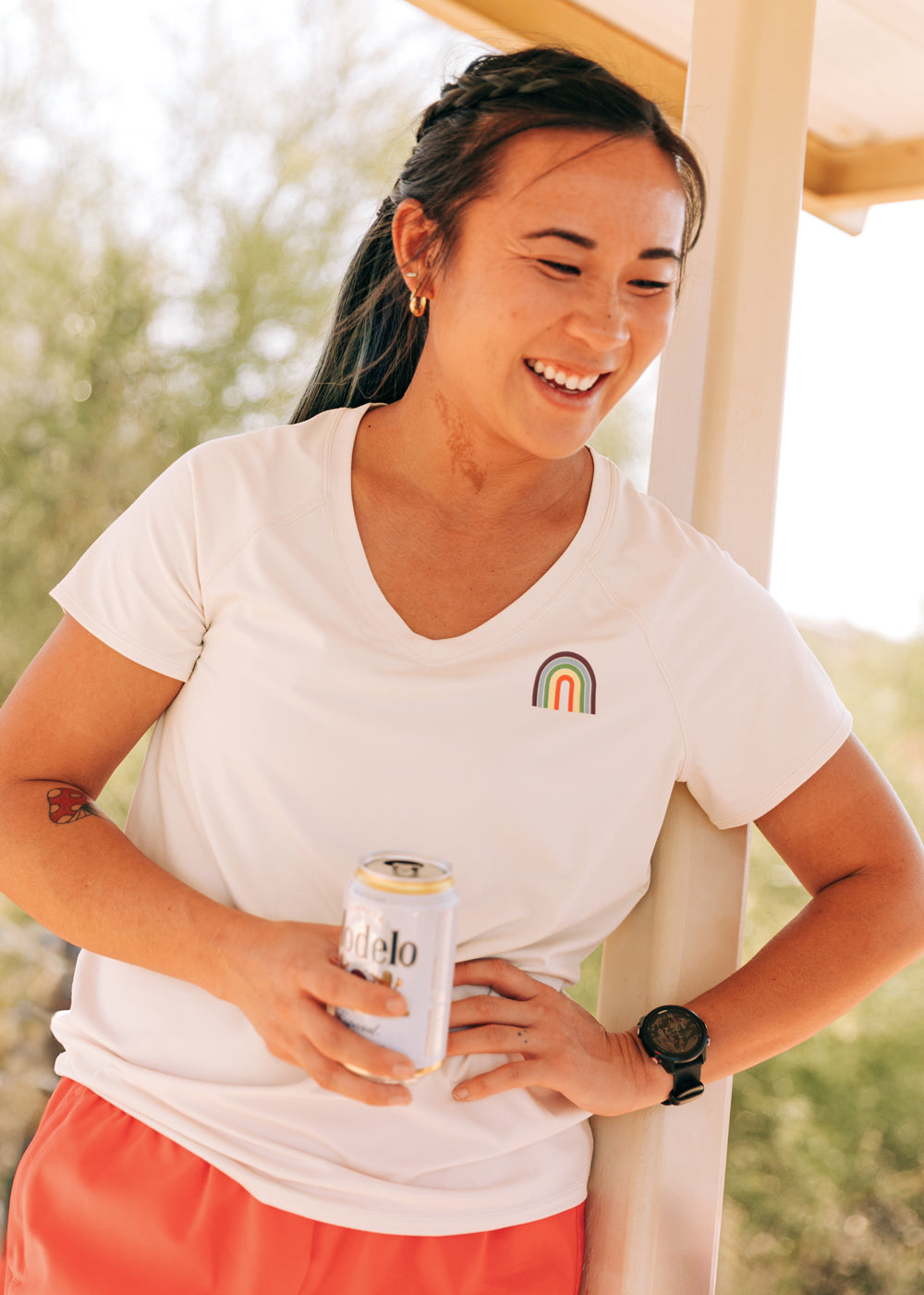 Essential Bird V Neck Short Sleeve-zoom-12