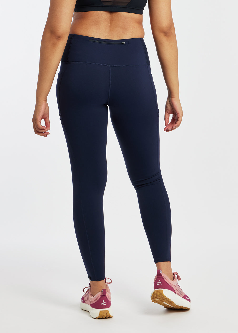Pocket Jogger Running Tights in Ink Blue, back