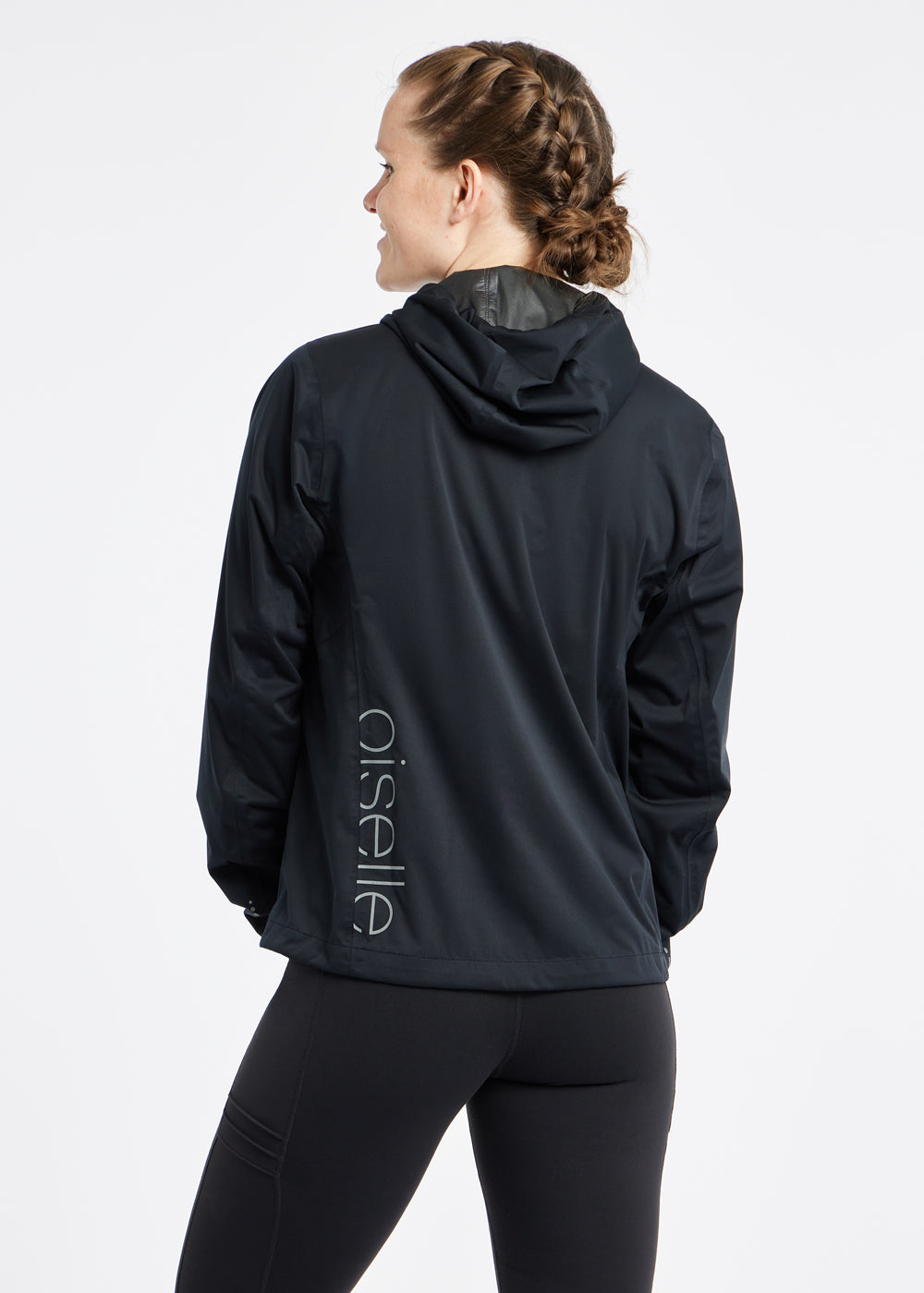 Say Anything Waterproof Running Jacket in Black, back
